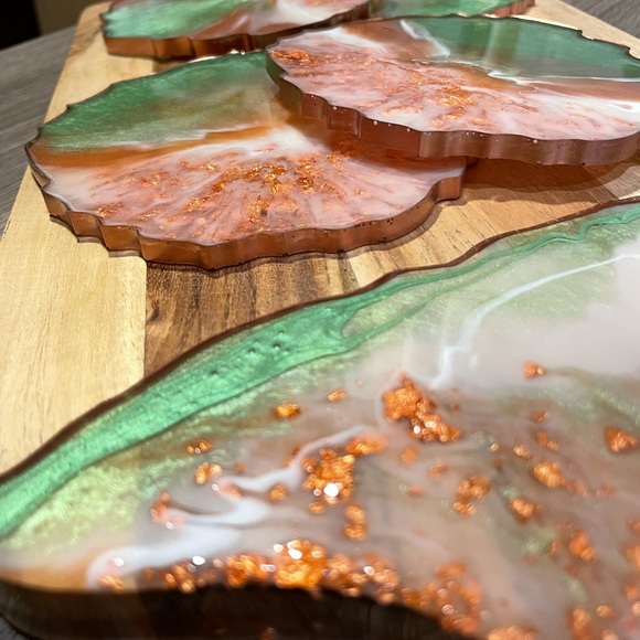 Custom Coasters & Cheese Board - Picture 6 of 7